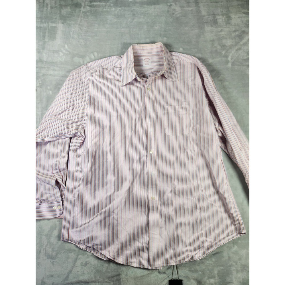 Brooks‎ Brothers Original Polo Shirt Mens XL Button Down Multicolor Stripes